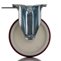 1 pcs - Tente Fixed Castor Wheel, 400kg Capacity, 125mm Wheel