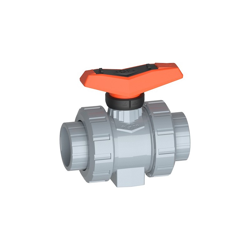 1 pcs - Georg Fischer ABS 2 Way, Ball Valve, 1 1/4in, 16bar Operating Pressure