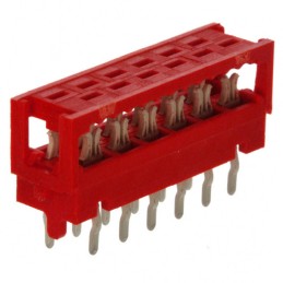 10 pcs : 8-215570-2 - CONN DIP HDR IDC 12POS 28AWG PCB