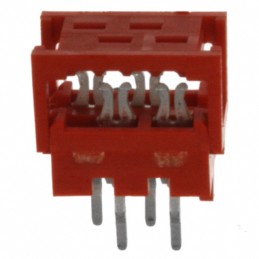 10 pcs : 7-215570-4 - CONN DIP HDR IDC 4POS 28AWG PCB