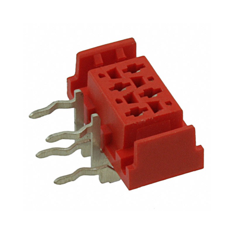 10 pcs : 338070-4 - CONN RCPT 4POS 0.1 TIN PCB R/A