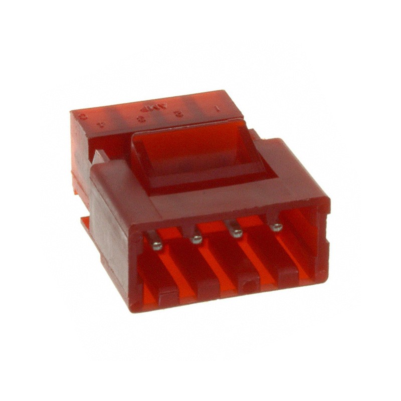 10 pcs : 3-641437-4 - CONN PLUG 4POS IDC 22AWG TIN