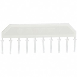 10 pcs : 104072-1 - CONN KEYING PLUG WHITE 10/STRIP