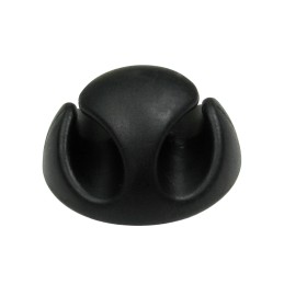 20 pcs - RS PRO Black PVC Clip, 5mm Max. Bundle