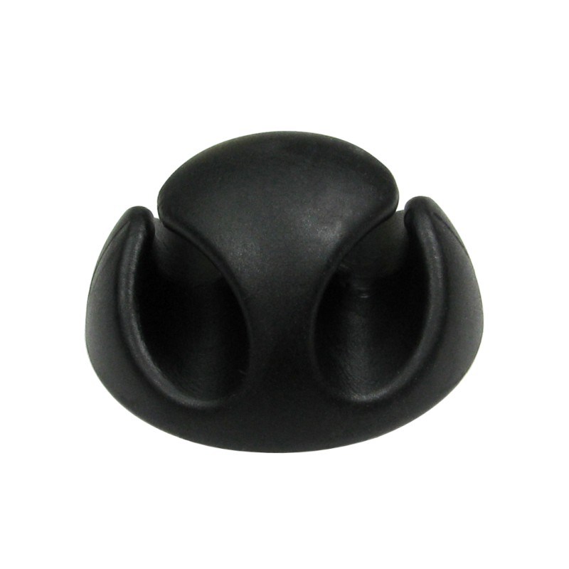 20 pcs - RS PRO Black PVC Clip, 5mm Max. Bundle