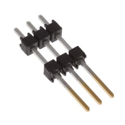 10 pcs : DW-03-10-F-S-375 - CONN HDR 3POS 0.1 STACK T/H GOLD