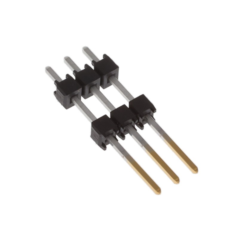 10 pcs : DW-03-10-F-S-375 - CONN HDR 3POS 0.1 STACK T/H GOLD