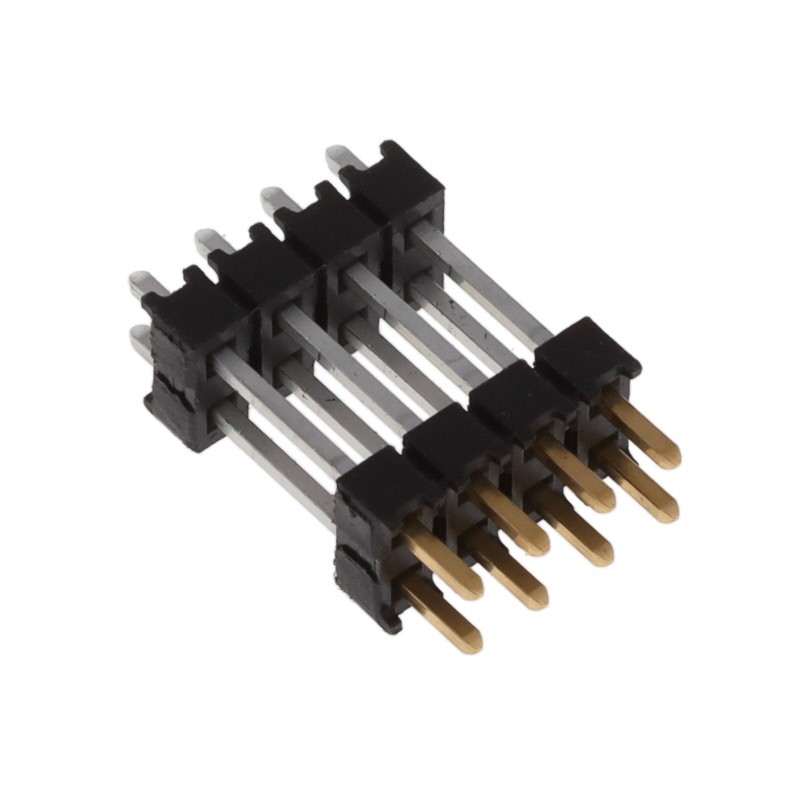 10 pcs : DW-04-15-L-D-450 - CONN HDR 8POS 0.1 STACK T/H GOLD