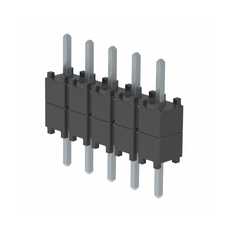 10 pcs : DW-05-07-T-S-200 - CONN HDR 5POS 0.1 STACK T/H TIN