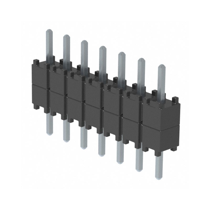 10 pcs : DW-07-07-T-S-200 - CONN HDR 7POS 0.1 STACK T/H TIN