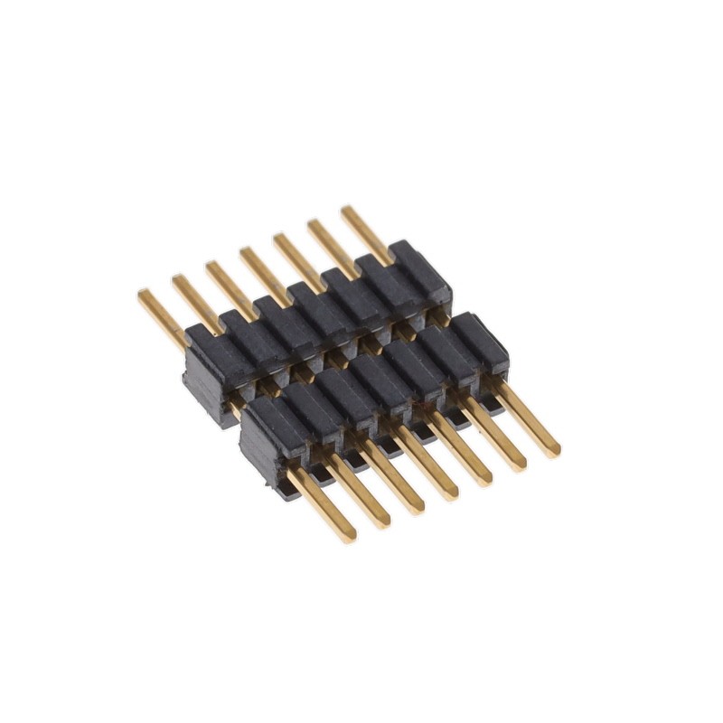 10 pcs : DWM-07-53-G-S-250 - CONN HDR 7POS 0.05 STACK T/H