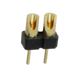 10 pcs : 380-10-102-00-002000 - CONN HDR STRIP SOLDER 2POS GOLD