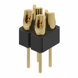 10 pcs : 480-10-204-00-002000 - CONN HDR STRIP SOLDER 4POS GOLD