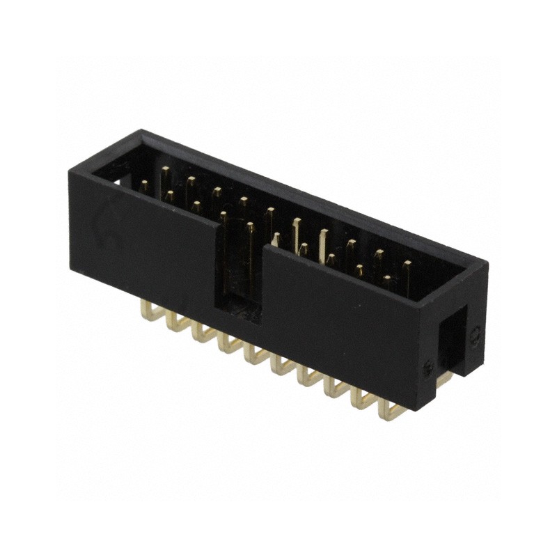 10 pcs : 302-R201 - CONN HEADER R/A 20POS 2.54MM