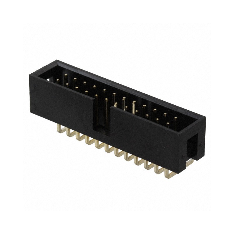 10 pcs : 302-R241 - CONN HEADER R/A 24POS 2.54MM