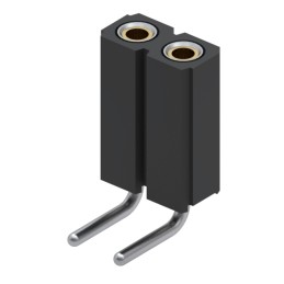 10 pcs : 801-93-002-20-001000 - CONN RCPT 2POS 0.1 GOLD PCB R/A