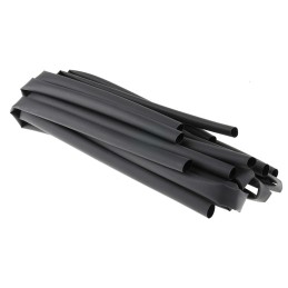 5 pcs - RS PRO Heat Shrink Tubing, Black 12.7mm Sleeve Dia. x 1.2m Length 2:1 Ratio