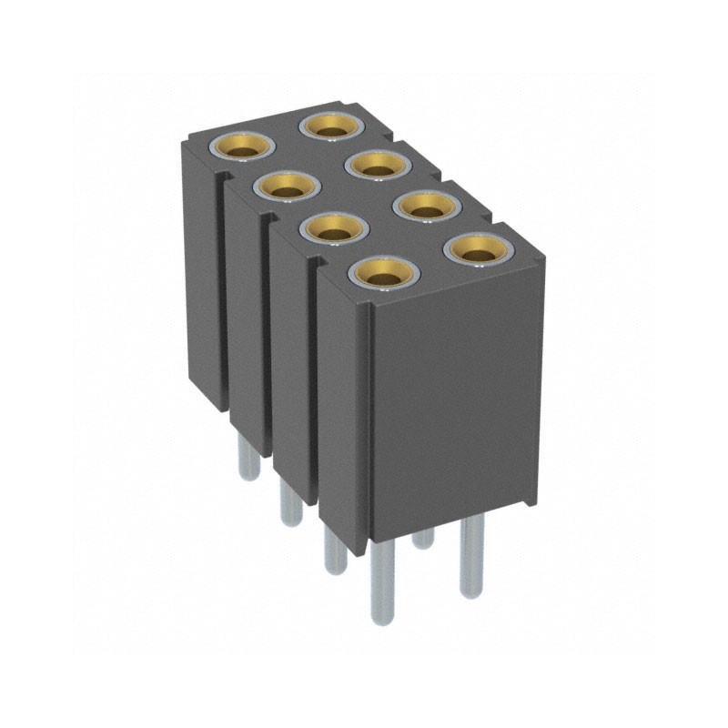 10 pcs : 803-47-008-10-001000 - CONN RCPT 8POS 0.1 GOLD PCB