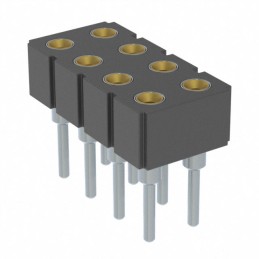 10 pcs : 803-47-008-10-002000 - CONN RCPT 8POS 0.1 GOLD PCB