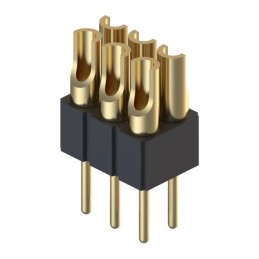 10 pcs : 832-10-006-10-005000 - CONN HDR STRIP SOLDER 6POS GOLD