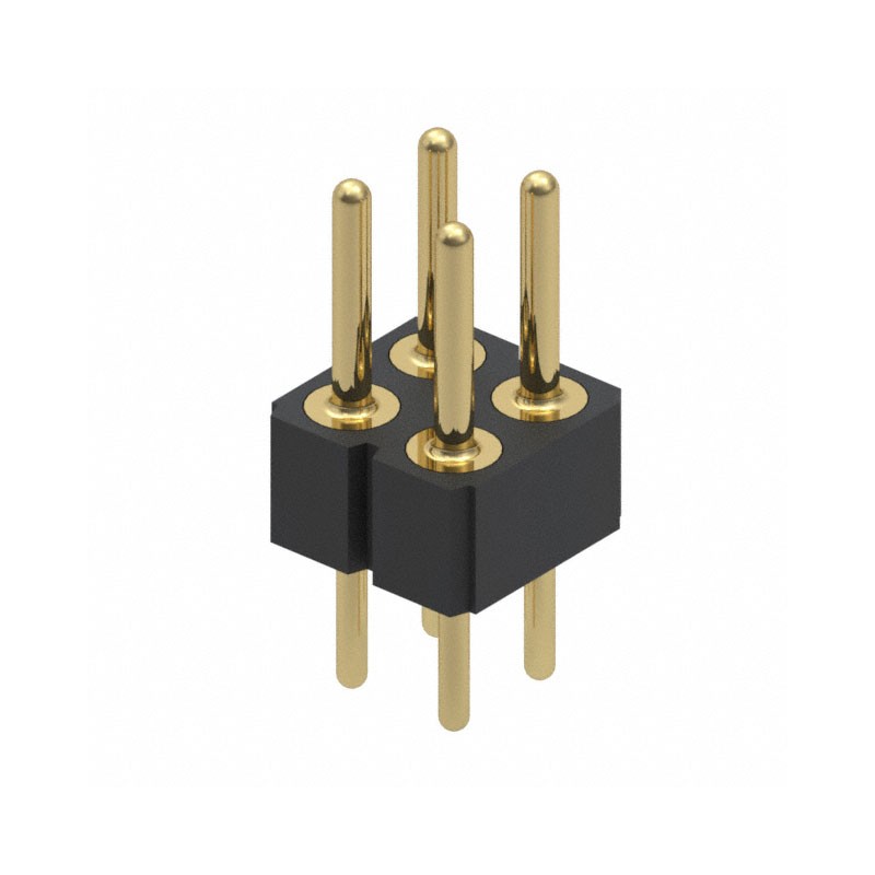 10 pcs : 802-10-004-10-001000 - CONN HEADER VERT 4POS 2.54MM