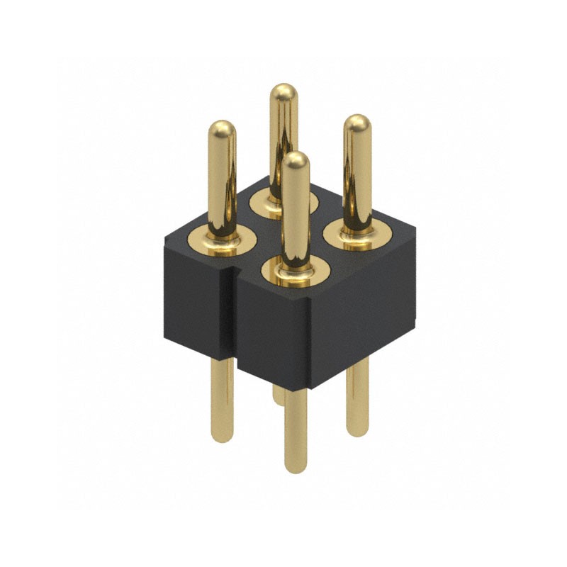 10 pcs : 802-10-004-10-002000 - CONN HEADER VERT 4POS 2.54MM