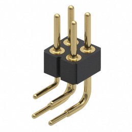 10 pcs : 802-10-004-20-001000 - CONN HEADER R/A 4POS 2.54MM