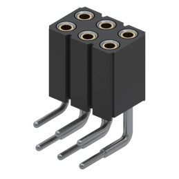 10 pcs : 803-43-006-20-001000 - CONN RCPT 6POS 0.1 GOLD PCB R/A