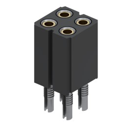 10 pcs : 803-43-004-62-001000 - CONN RCPT 4POS 0.1 GOLD PCB