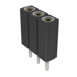 10 pcs : 801-43-003-10-001000 - CONN RCPT 3POS 0.1 GOLD PCB