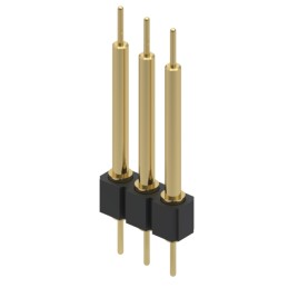 10 pcs : 342-10-103-00-593000 - CONN HDR DIP POST 3POS GOLD