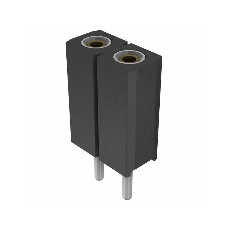 10 pcs : 801-93-002-10-001000 - CONN RCPT 2POS 0.1 GOLD PCB