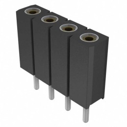 10 pcs : 801-93-004-10-001000 - CONN RCPT 4POS 0.1 GOLD PCB