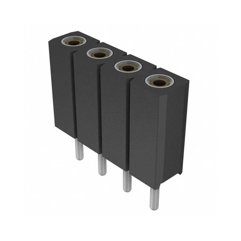 10 pcs : 801-93-004-10-001000 - CONN RCPT 4POS 0.1 GOLD PCB