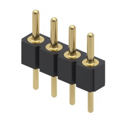 10 pcs : 800-10-004-10-002000 - CONN HEADER VERT 4POS 2.54MM