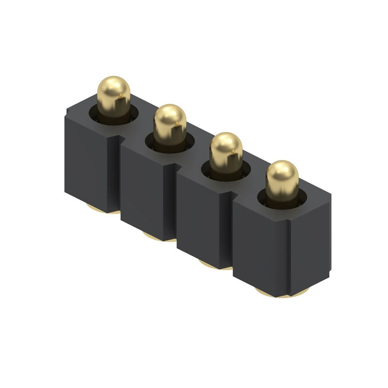 10 pcs : 811-22-004-30-001101 - CONN SPRING PISTON 4POS SMD