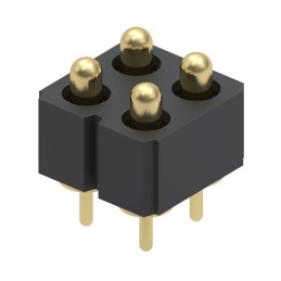 10 pcs : 823-22-004-10-001101 - CONN SPRING PISTON 4POS PCB
