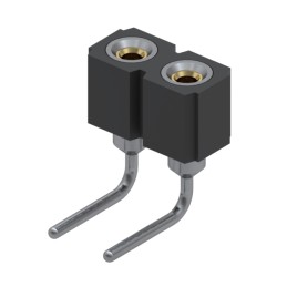 10 pcs : 399-43-102-10-003000 - CONN RCPT 2POS 0.1 GOLD PCB R/A