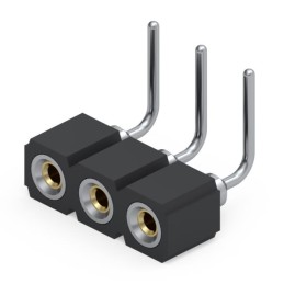 10 pcs : 399-43-103-10-003000 - CONN RCPT 3POS 0.1 GOLD PCB R/A