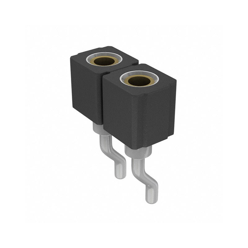 10 pcs : 801-43-002-40-002000 - CONN RCPT 2POS 0.1 GOLD SMD R/A