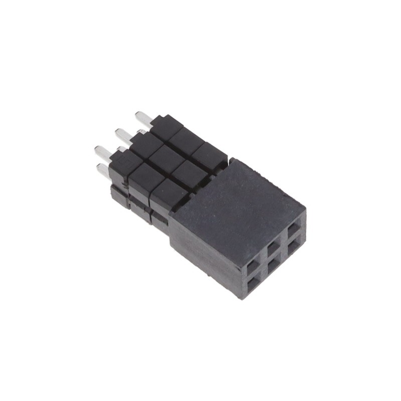 10 pcs : ESW-103-33-L-D - CONN SOCKET 6POS 0.1 GOLD PCB