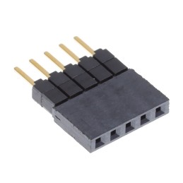 10 pcs : ESW-105-23-G-S - CONN SOCKET 5POS 0.1 GOLD PCB