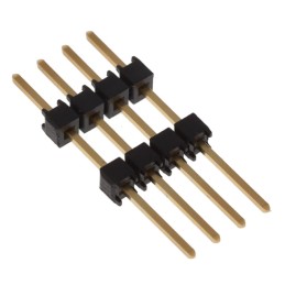 10 pcs : EW-04-11-G-S-400 - CONN HDR 4POS 0.1 STACK T/H GOLD