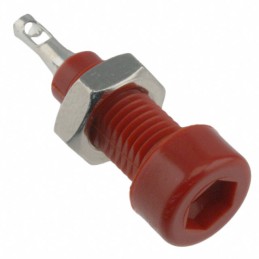 10 pcs : 6019 - CONN TIP JACK SLDR EYELET RED