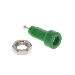 10 pcs : 6033 - CONN TIP JACK TURRET GREEN
