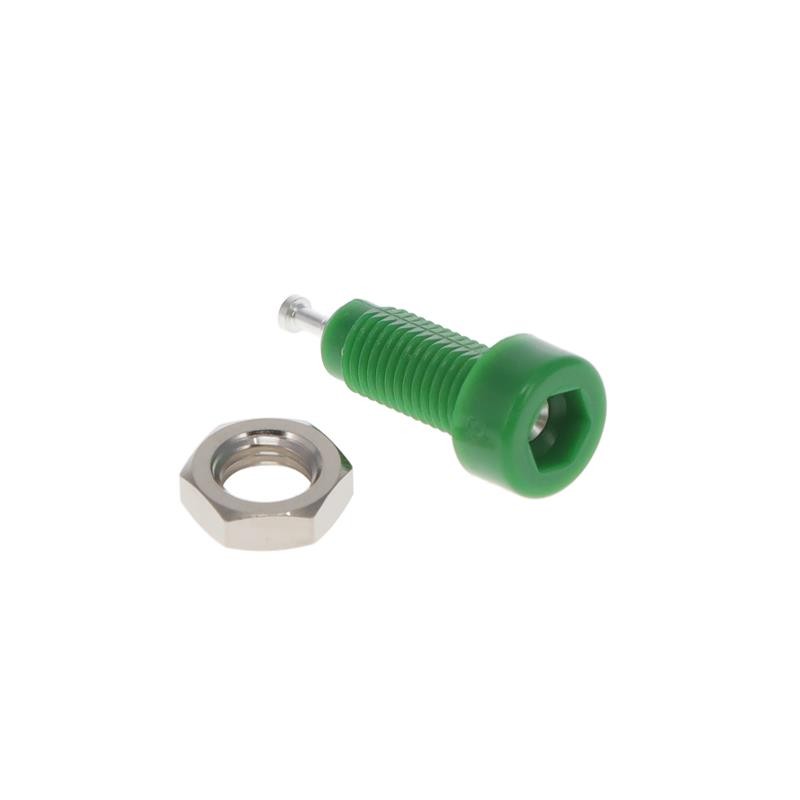10 pcs : 6033 - CONN TIP JACK TURRET GREEN