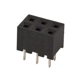 10 pcs : A3C-6DA-2DSA(71) - CONN RCPT 6POS 0.079 GOLD PCB