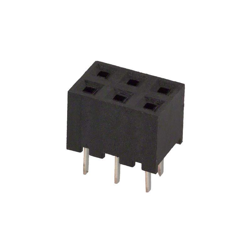 10 pcs : A3C-6DA-2DSA(71) - CONN RCPT 6POS 0.079 GOLD PCB