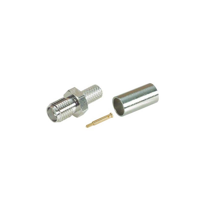 10 pcs : ARSJ-1700 - CONRP-SMA JACK CRIMP LMR195