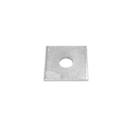 10 pcs - Bright Zinc Plated Square Bracket 1 Hole, 8mm Holes, M6 x 40 x 5mm
